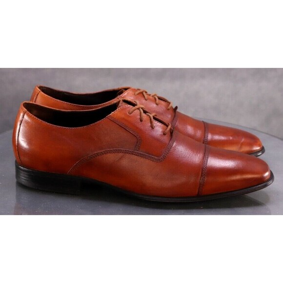 Cole Haan Nik Air Men\'s Cap Toe Dress Shoes Size 10.5 Leather Brown main image 10